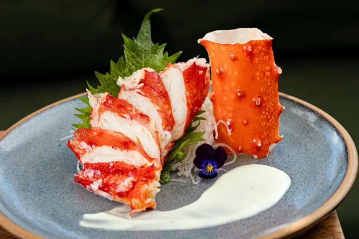Sashimi de King Crab — caranguejo real